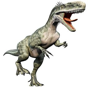 Picture of a running Tyrannosaurus Rex 